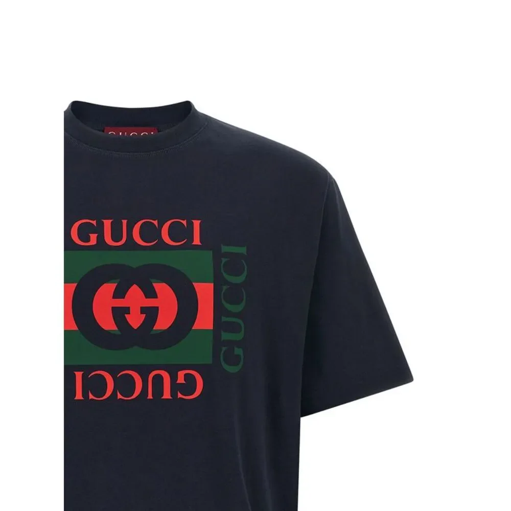 Gucci Men Logo Print T-Shirt